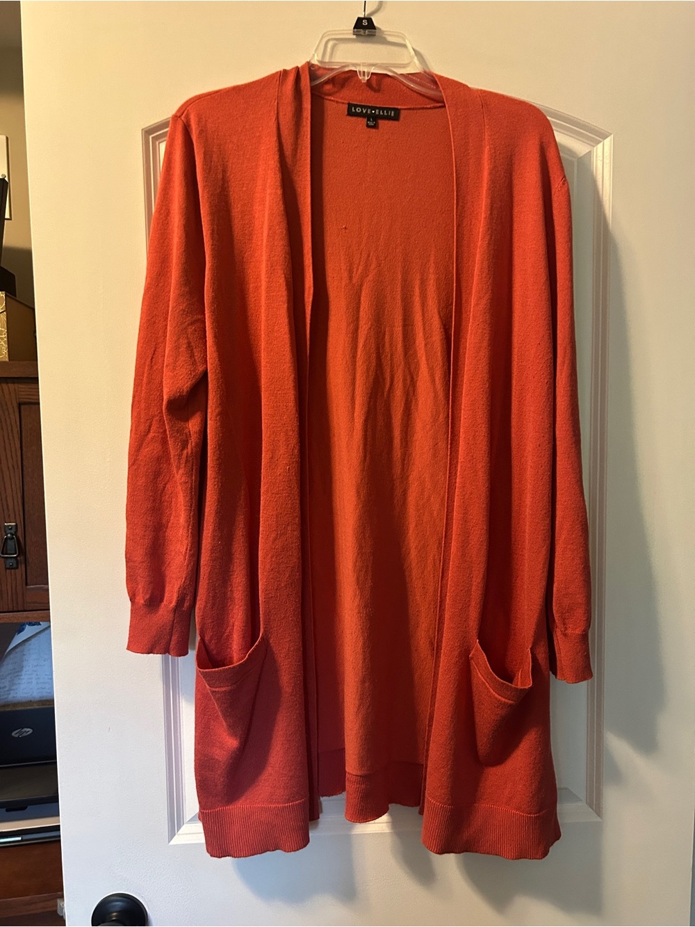 Love+Libby Open-Front coralCardigan with Pockets